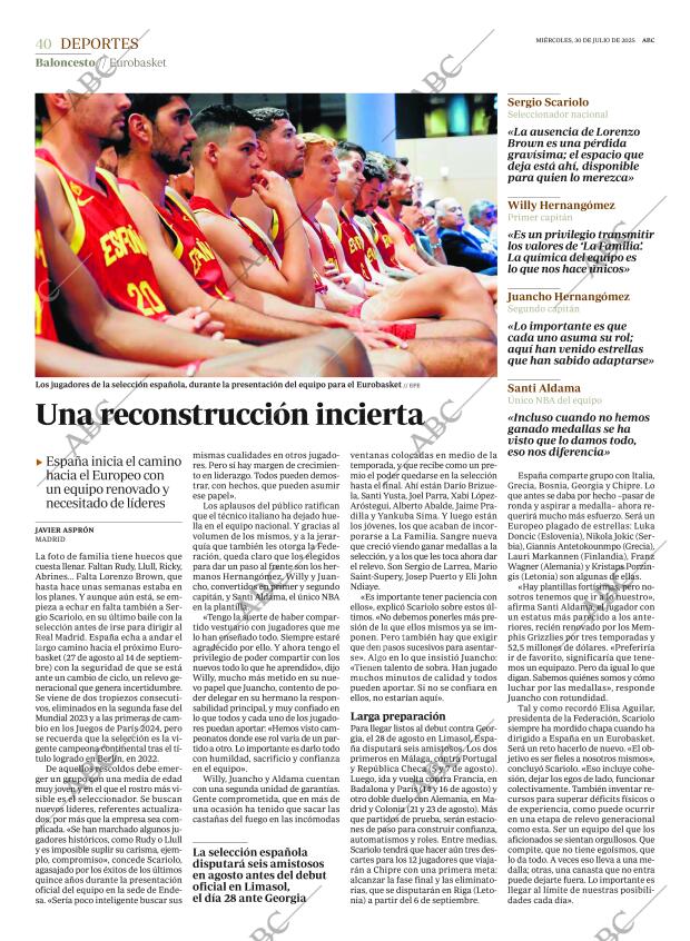 ABC MADRID 30-07-2025 página 40