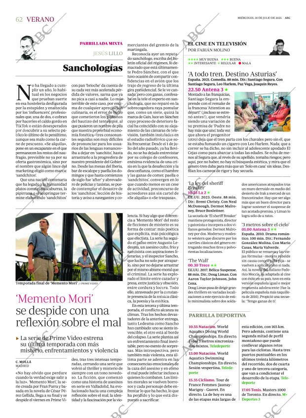 ABC MADRID 30-07-2025 página 62