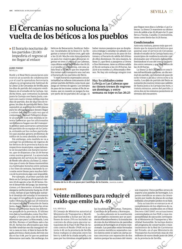 ABC SEVILLA 30-07-2025 página 17