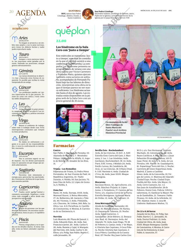 ABC SEVILLA 30-07-2025 página 20