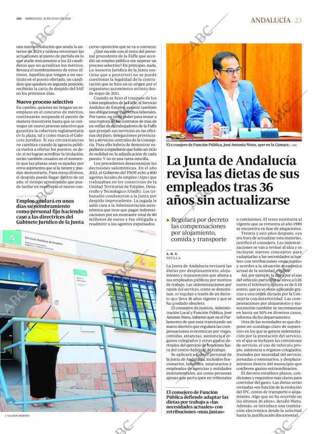 ABC SEVILLA 30-07-2025 página 23
