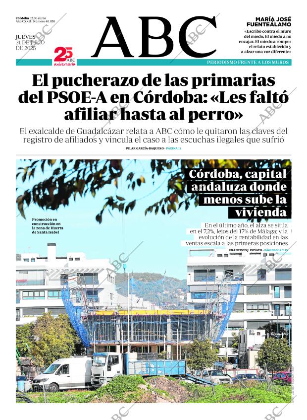 ABC CORDOBA 31-07-2025 página 1