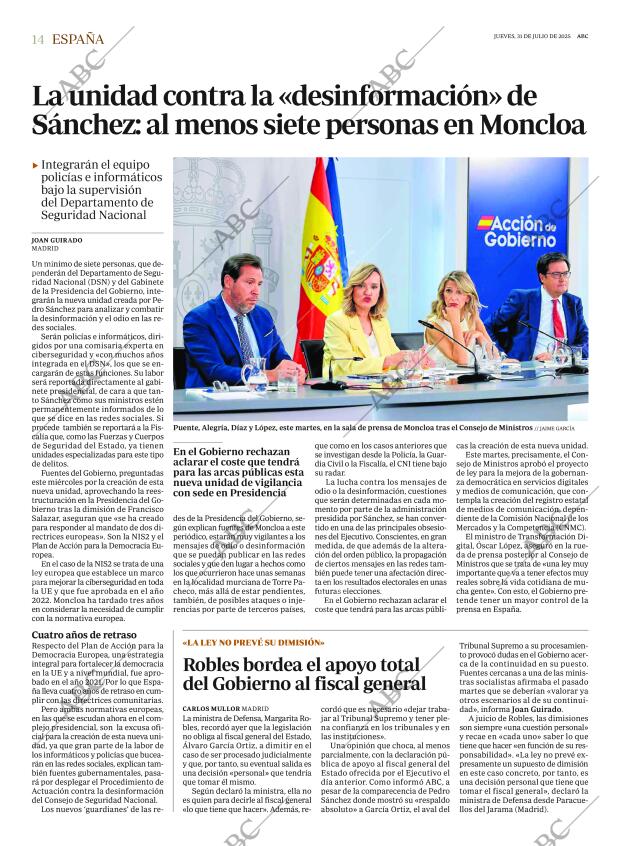 ABC MADRID 31-07-2025 página 14