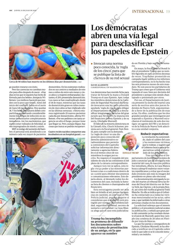 ABC MADRID 31-07-2025 página 19