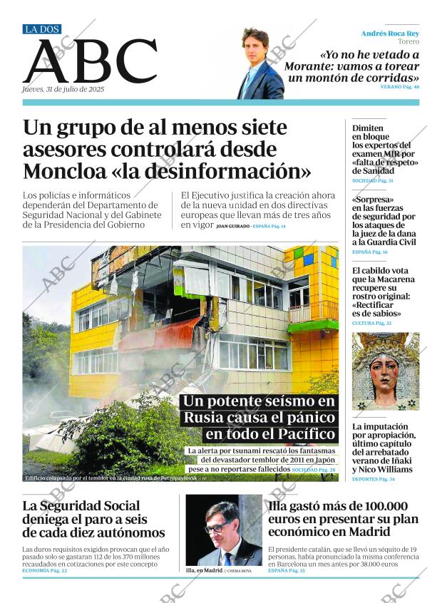 ABC MADRID 31-07-2025 página 2