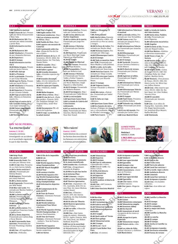 ABC MADRID 31-07-2025 página 63