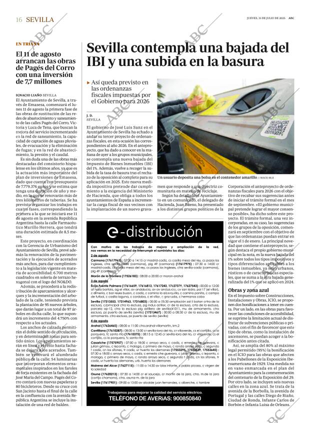 ABC SEVILLA 31-07-2025 página 16