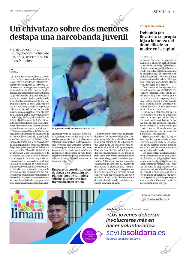 ABC SEVILLA 31-07-2025 página 19
