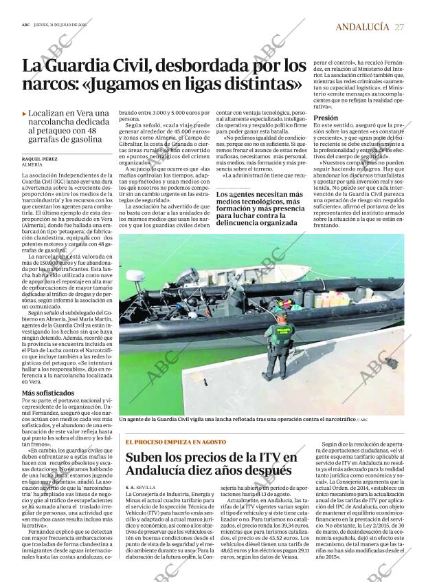 ABC SEVILLA 31-07-2025 página 27