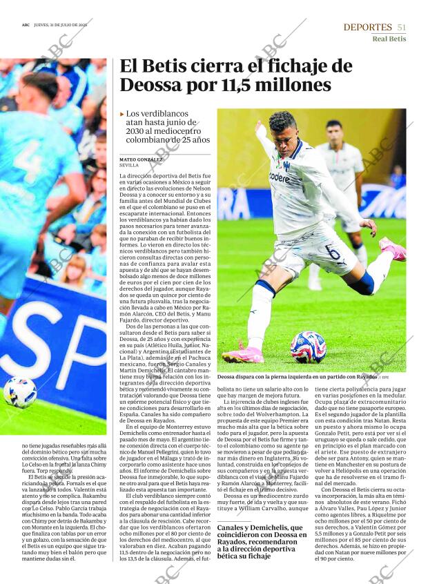 ABC SEVILLA 31-07-2025 página 51