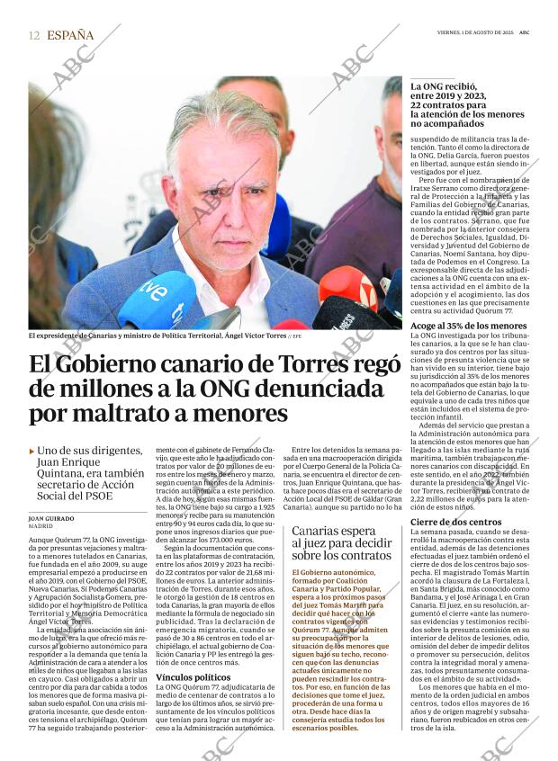ABC MADRID 01-08-2025 página 12