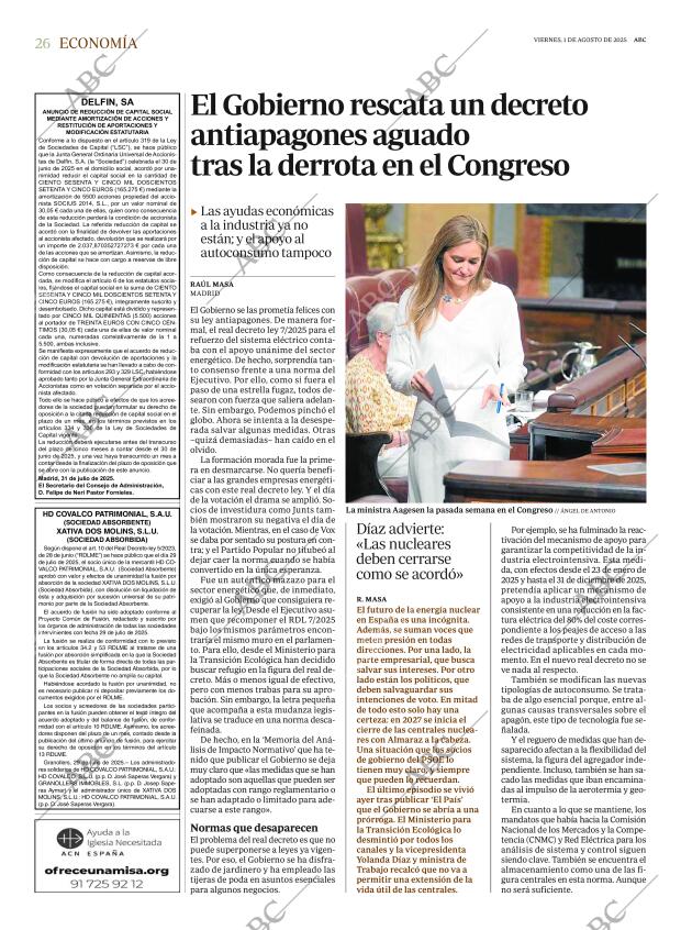 ABC MADRID 01-08-2025 página 26