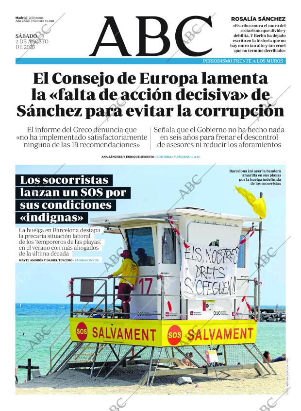 ABC MADRID 02-08-2025 página 1