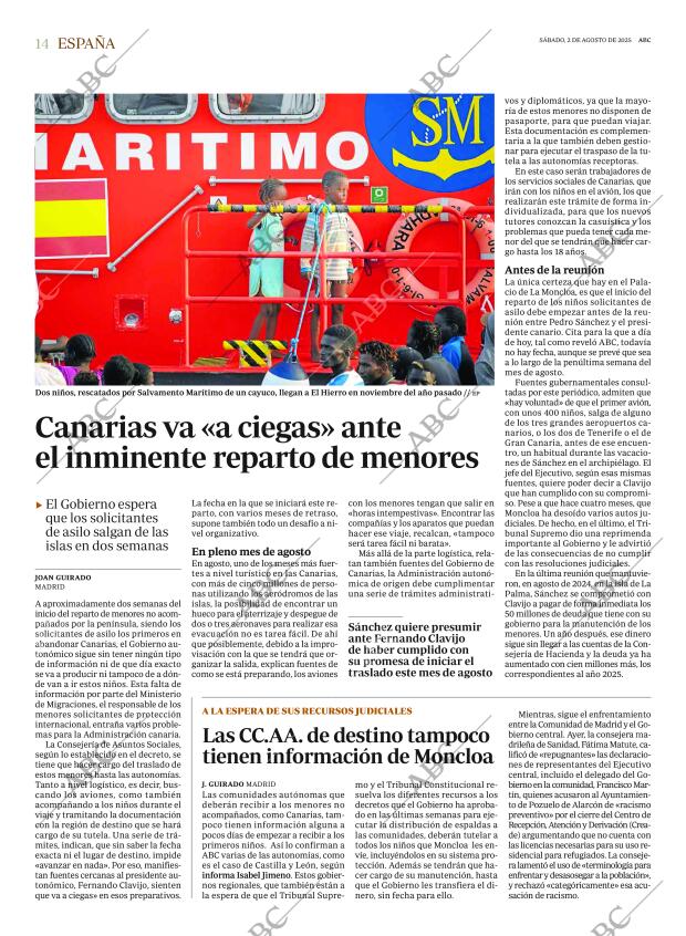 ABC MADRID 02-08-2025 página 14