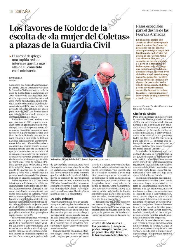 ABC MADRID 02-08-2025 página 16