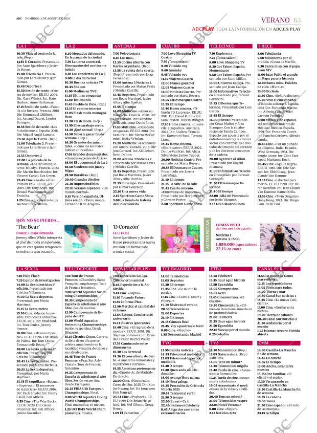 ABC MADRID 03-08-2025 página 63