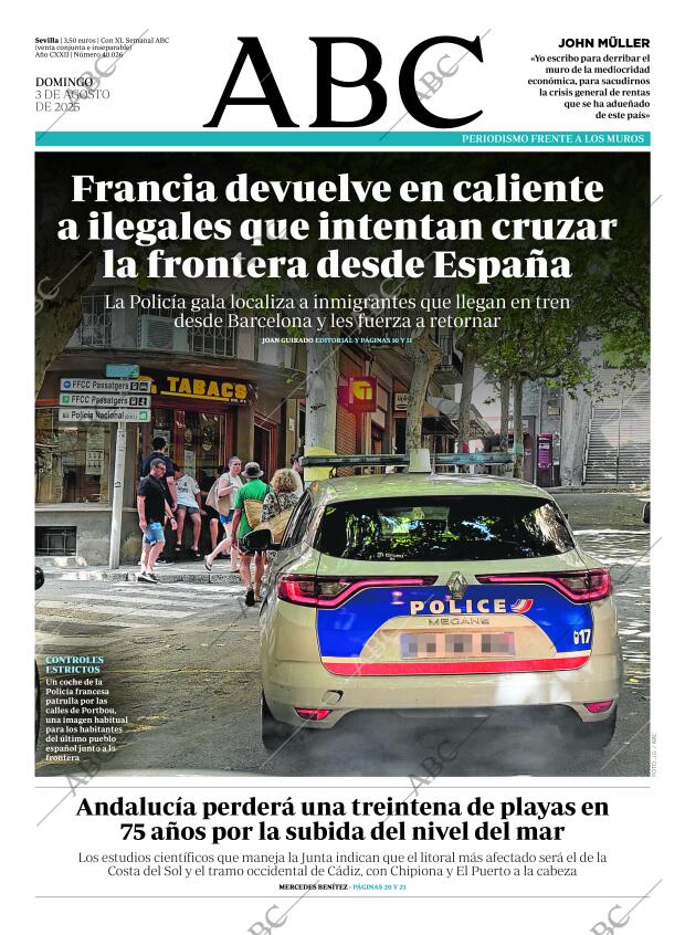 ABC SEVILLA 03-08-2025 página 1
