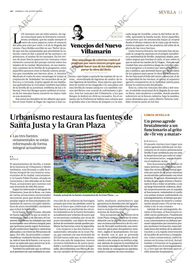 ABC SEVILLA 03-08-2025 página 13