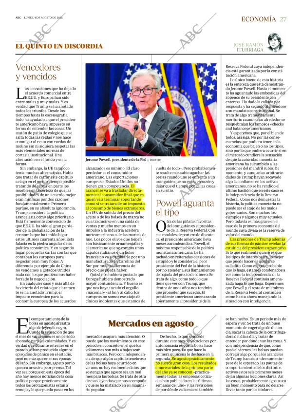 ABC MADRID 04-08-2025 página 27