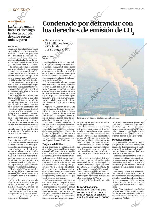ABC MADRID 04-08-2025 página 30