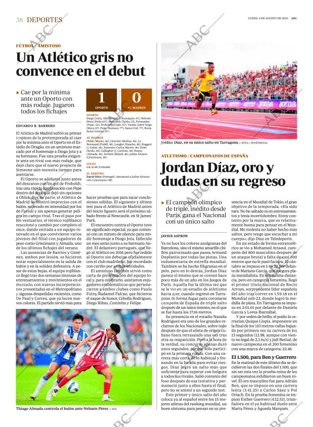 ABC MADRID 04-08-2025 página 38