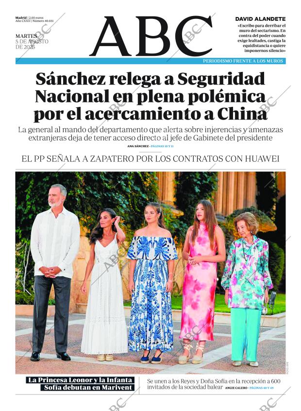 ABC MADRID 05-08-2025 página 1