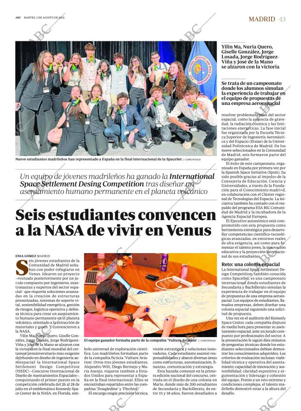 ABC MADRID 05-08-2025 página 43