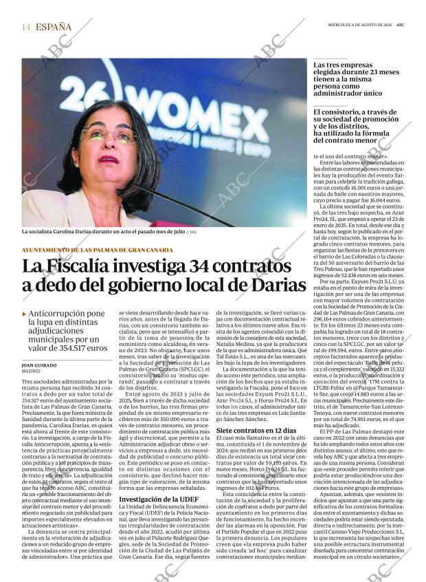 ABC MADRID 06-08-2025 página 14