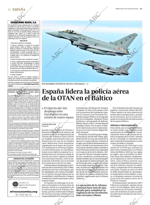 ABC MADRID 06-08-2025 página 16