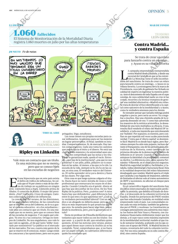 ABC MADRID 06-08-2025 página 5