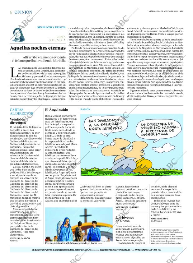 ABC MADRID 06-08-2025 página 6