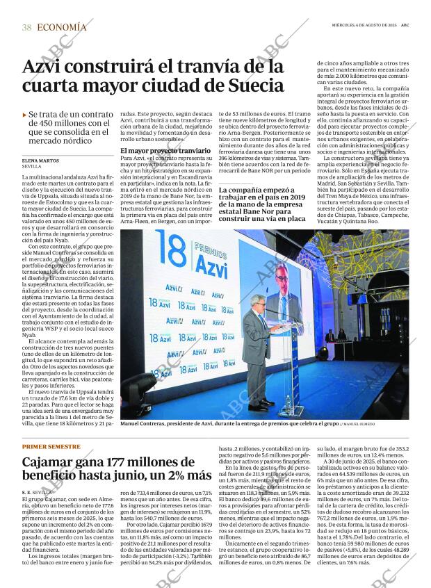 ABC SEVILLA 06-08-2025 página 38
