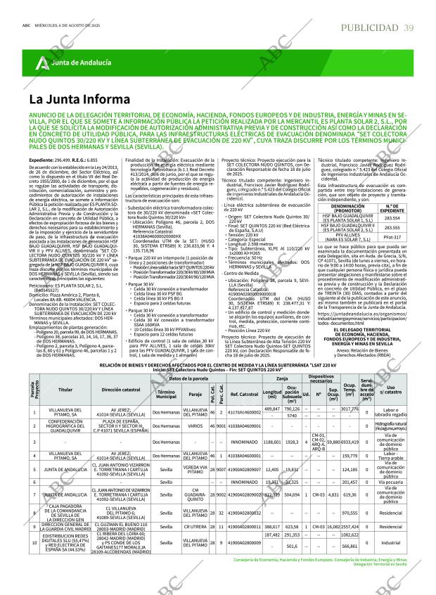 ABC SEVILLA 06-08-2025 página 39