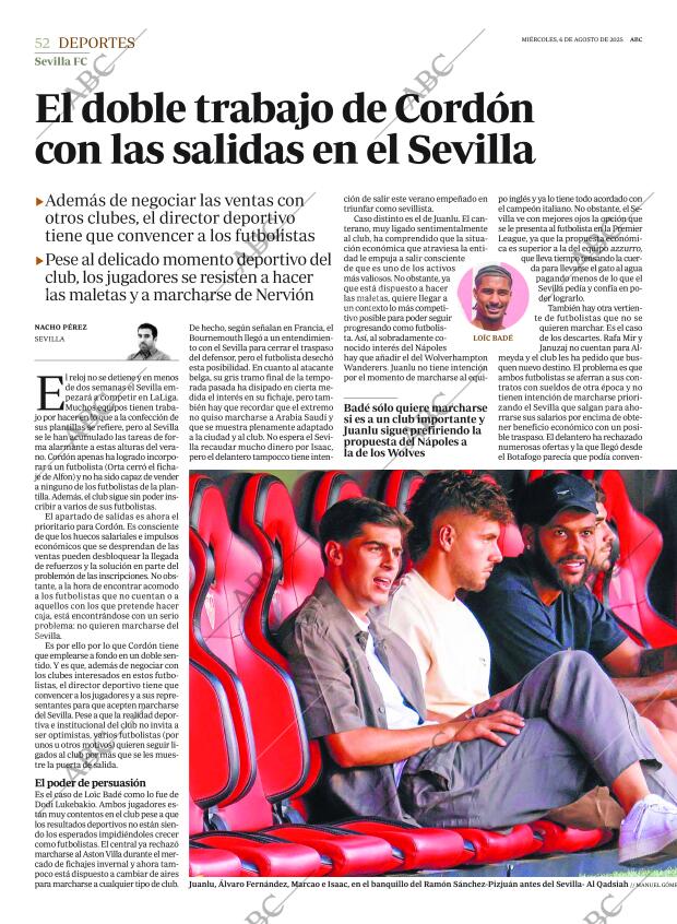 ABC SEVILLA 06-08-2025 página 52