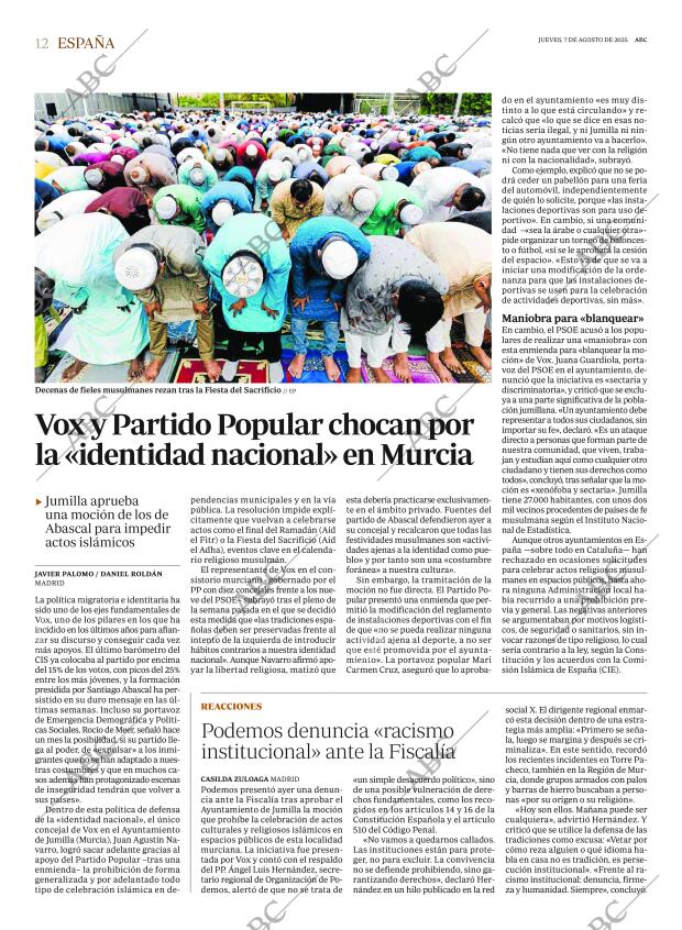 ABC MADRID 07-08-2025 página 12