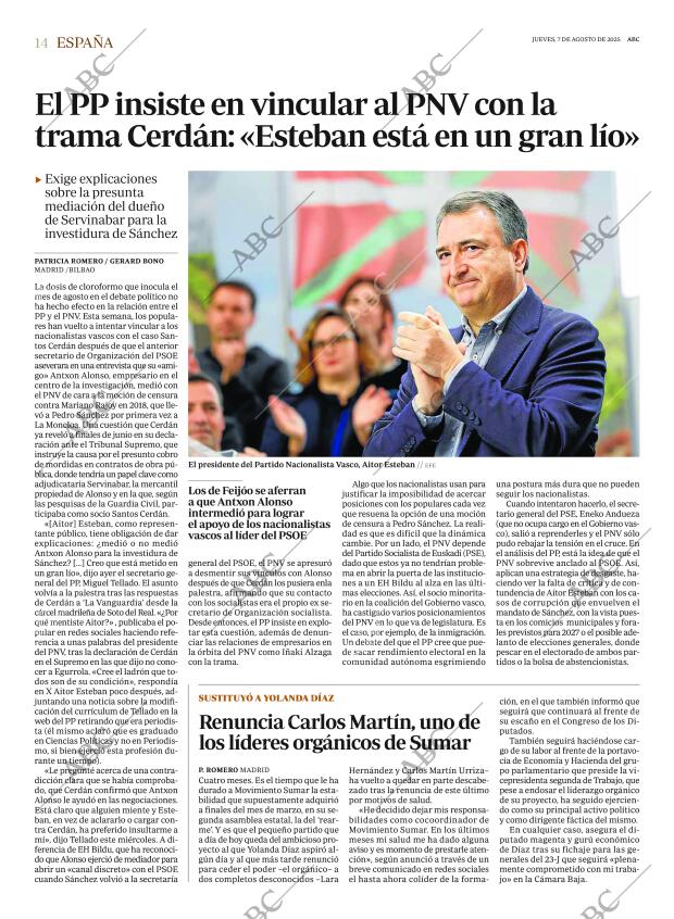 ABC MADRID 07-08-2025 página 14