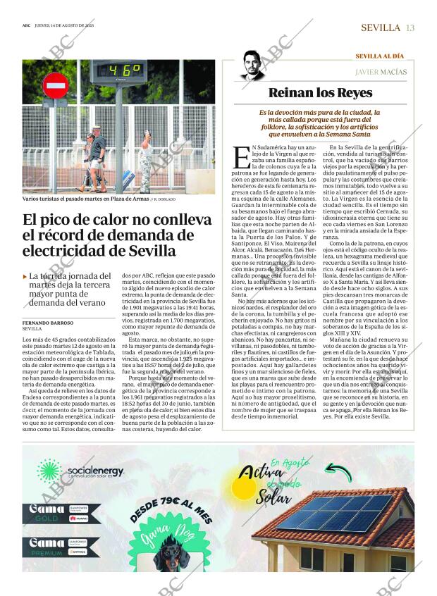 ABC SEVILLA 14-08-2025 página 13