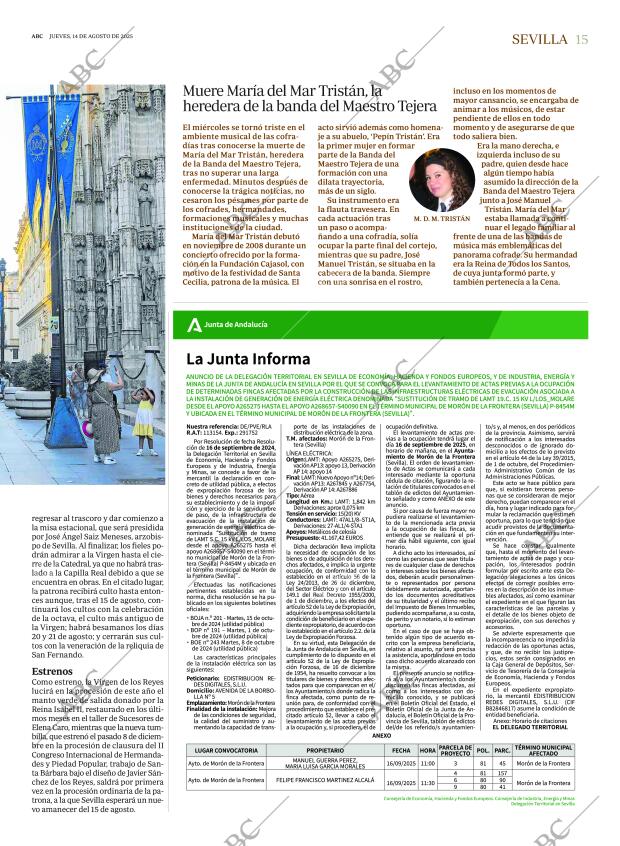 ABC SEVILLA 14-08-2025 página 15