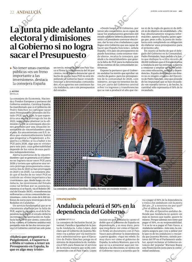 ABC SEVILLA 14-08-2025 página 22