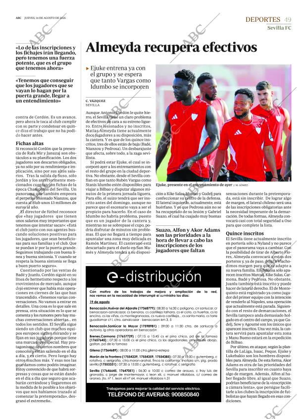 ABC SEVILLA 14-08-2025 página 49