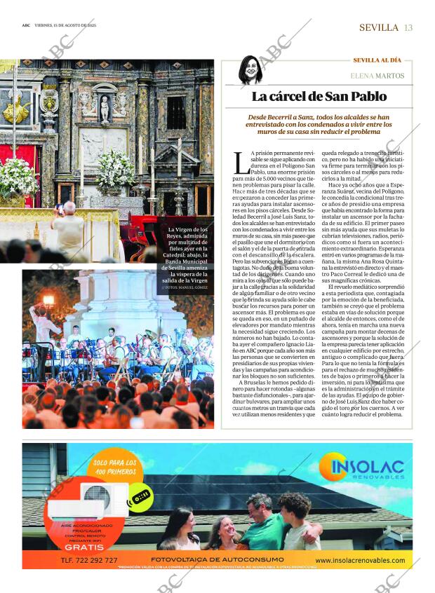 ABC SEVILLA 15-08-2025 página 13