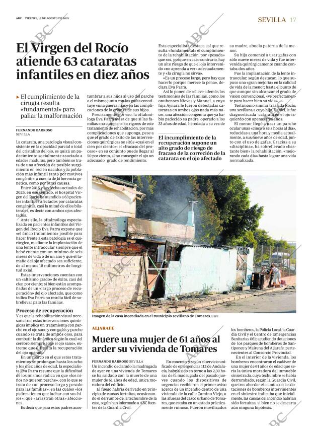 ABC SEVILLA 15-08-2025 página 17