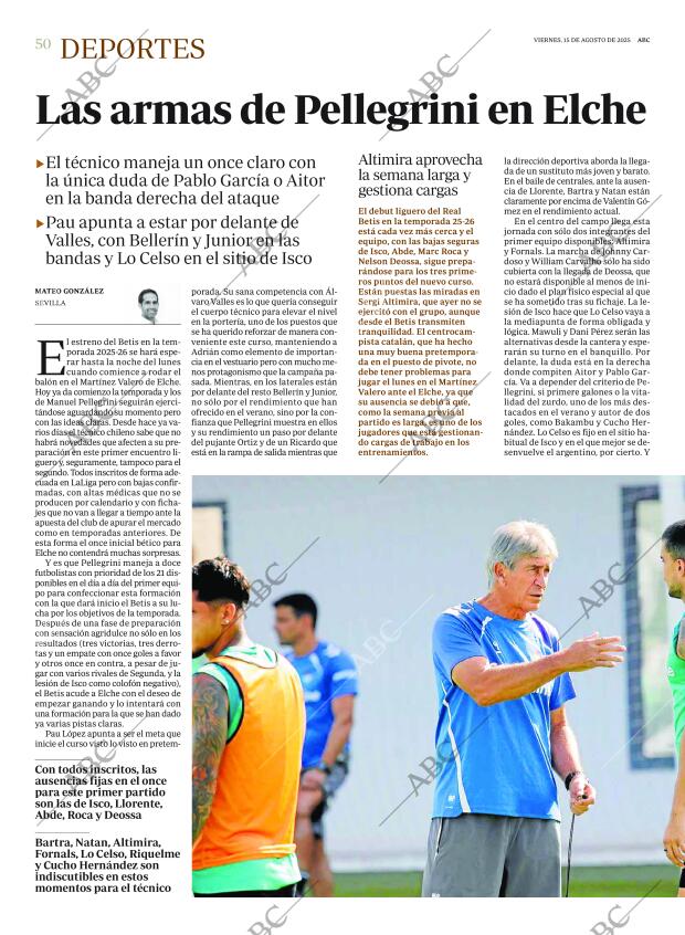 ABC SEVILLA 15-08-2025 página 50