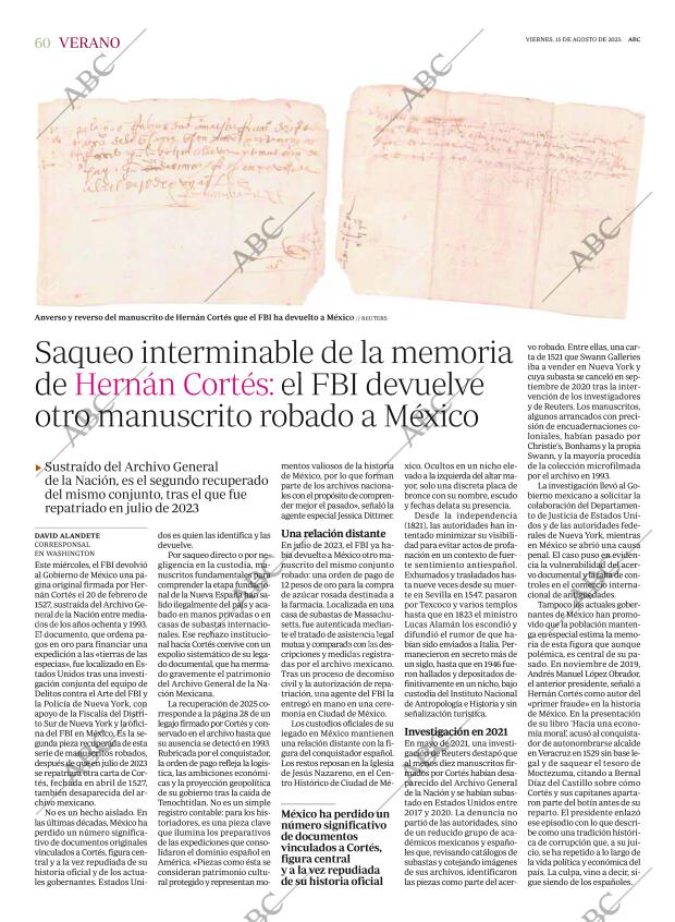 ABC SEVILLA 15-08-2025 página 60