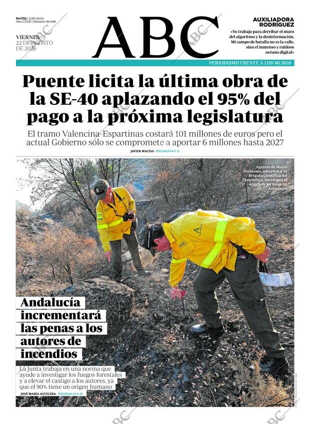 ABC SEVILLA 22-08-2025 página 1