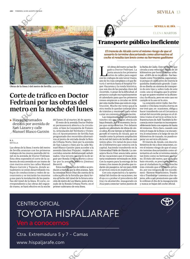 ABC SEVILLA 22-08-2025 página 13