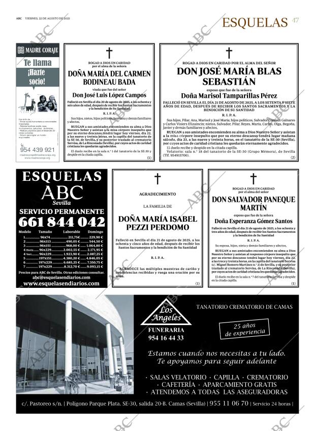 ABC SEVILLA 22-08-2025 página 47
