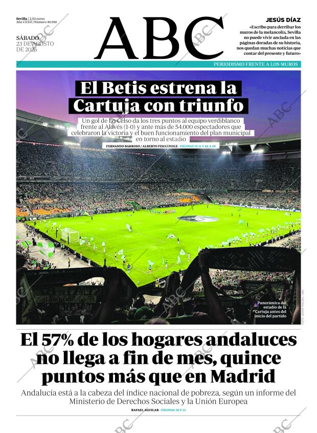 ABC SEVILLA 23-08-2025 página 1