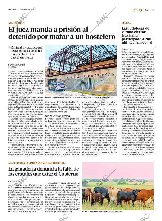 ABC CORDOBA 30-08-2025 página 19