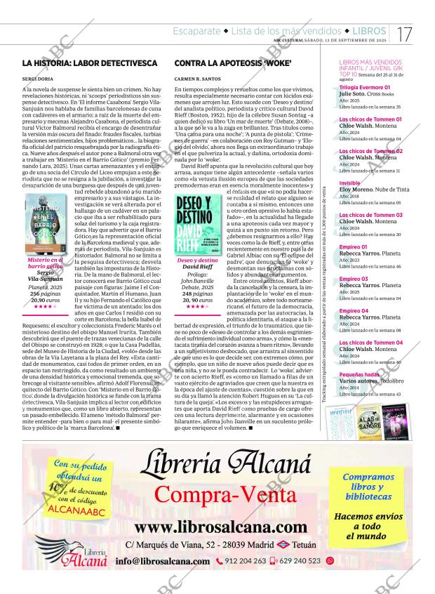 CULTURAL MADRID 13-09-2025 página 17